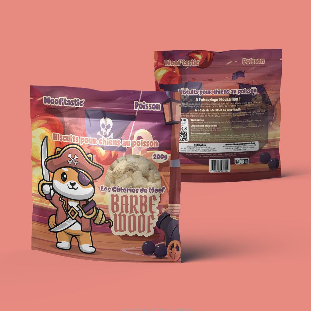 Barbe Woof - Biscuits Poisson